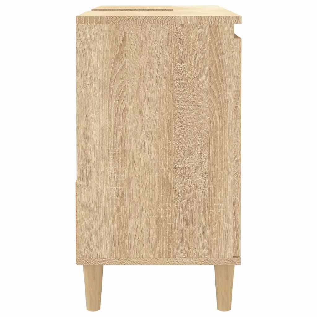 Bathroom Cabinet Sonoma Oak 65x33x60 cm Engineered Wood