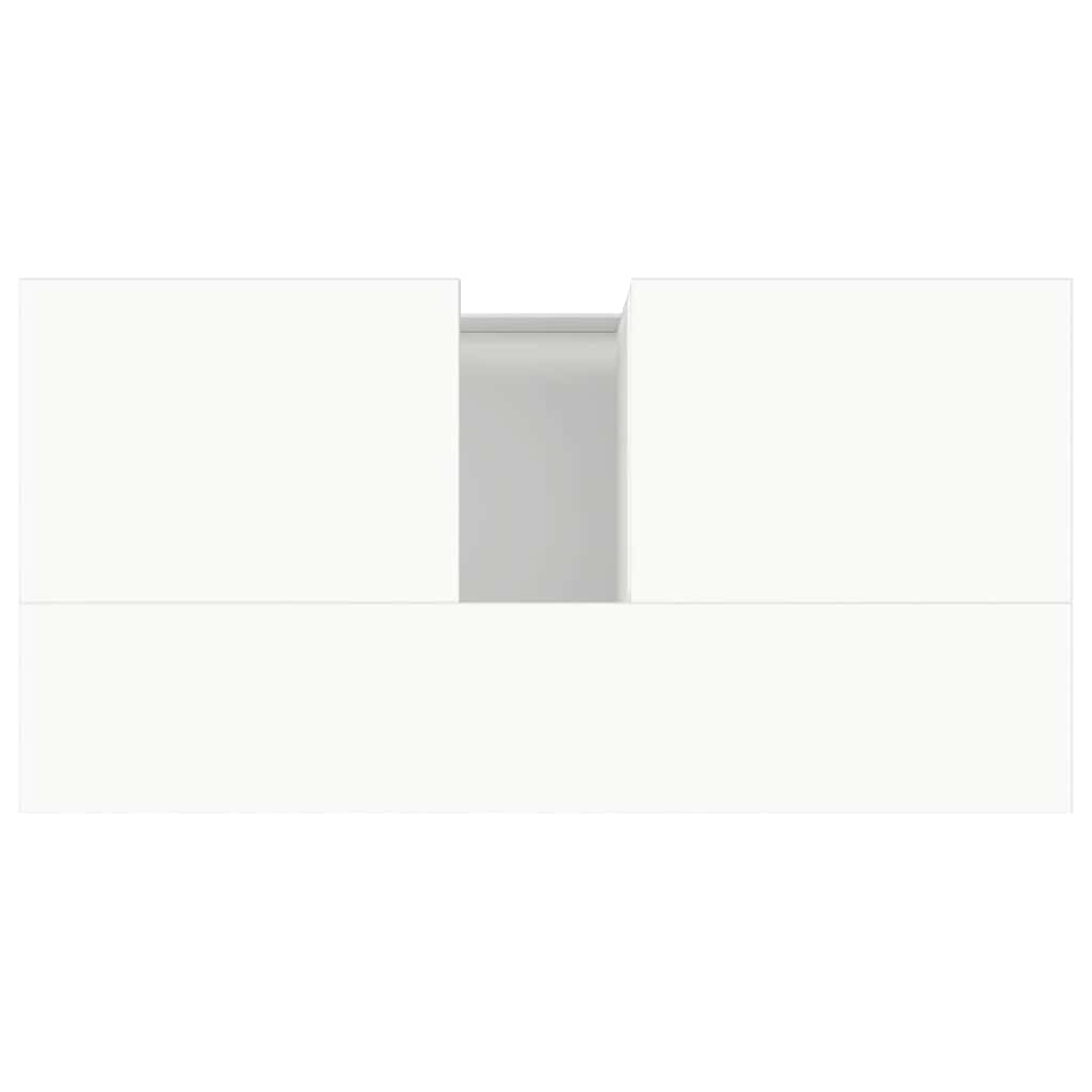 Bathroom Cabinet White 65x33x60 cm Engineered Wood