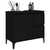 Bathroom Cabinet Black 65x33x60 cm Engineered Wood