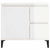 Bathroom Cabinet High Gloss White 65x33x60 cm Engineered Wood