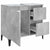 Bathroom Cabinet Concrete Grey 65x33x60 cm Engineered Wood