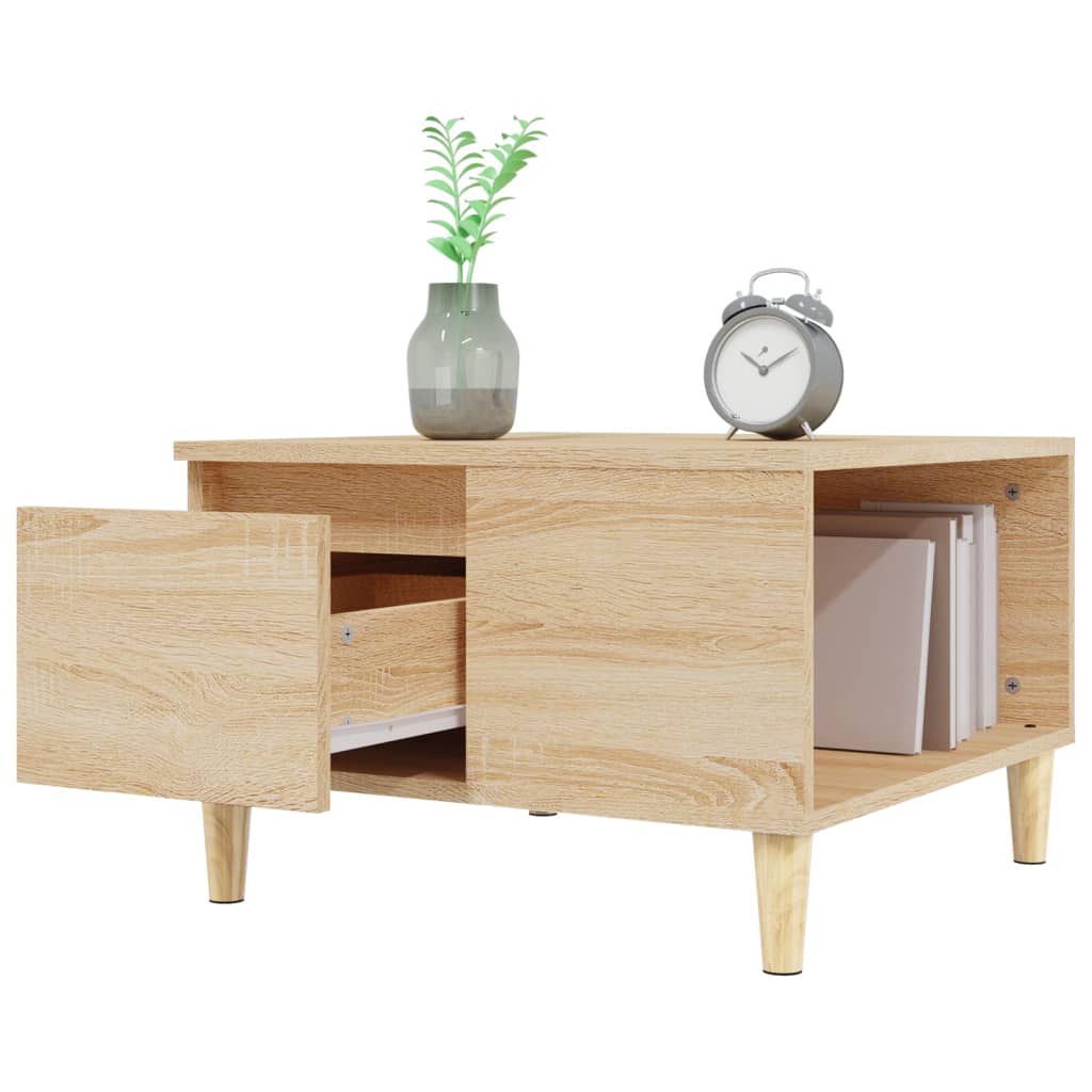 Coffee Table Sonoma Oak 55x55x36.5 cm Engineered Wood