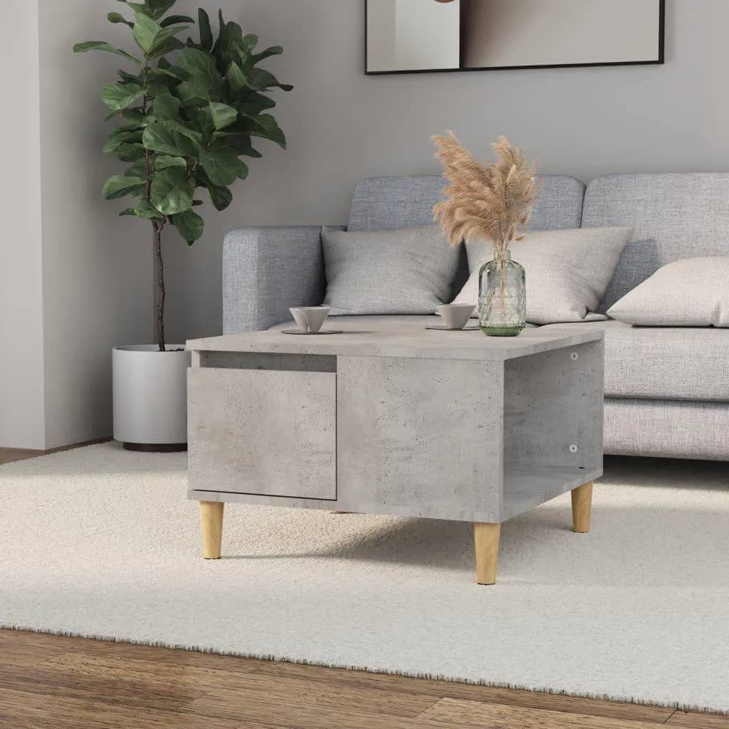 Coffee Table Concrete Grey 55x55x36.5 cm Engineered Wood