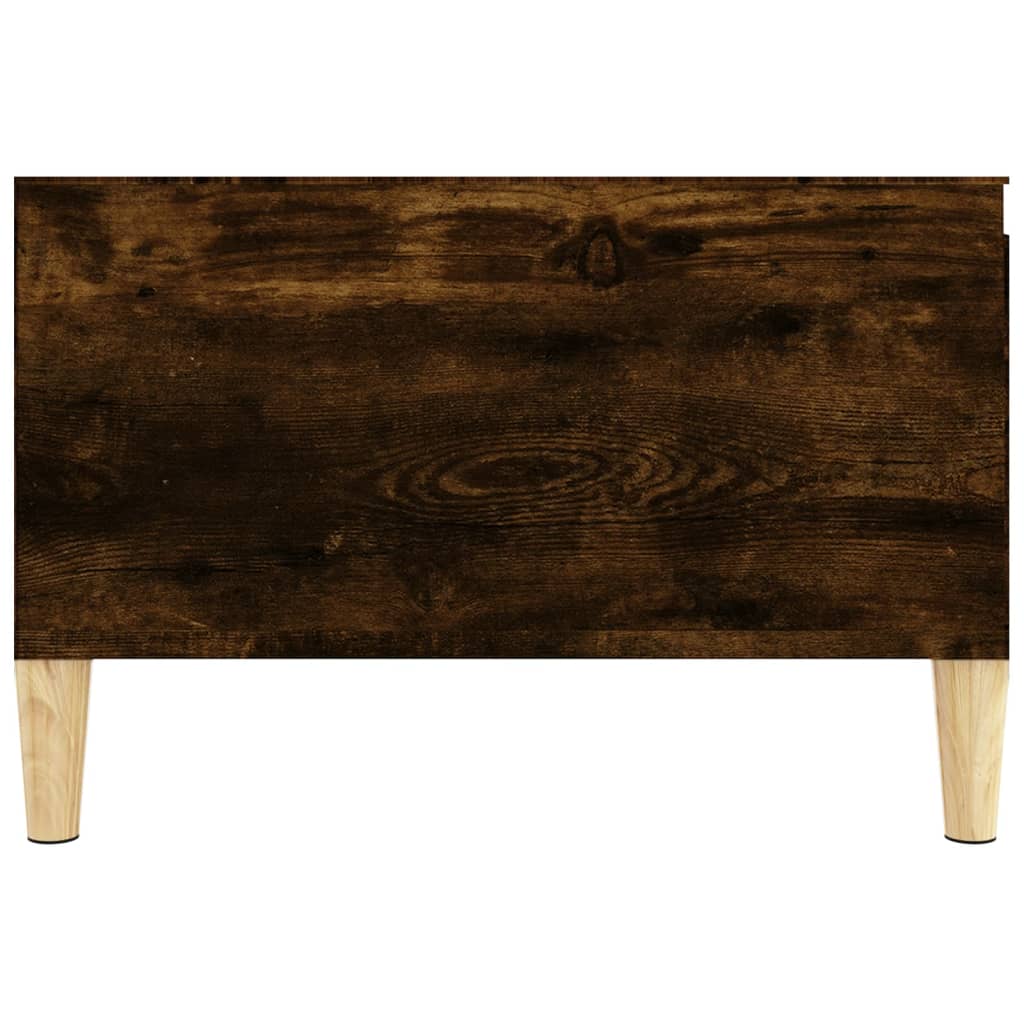 Coffee Table Smoked Oak 55x55x36.5 cm Engineered Wood