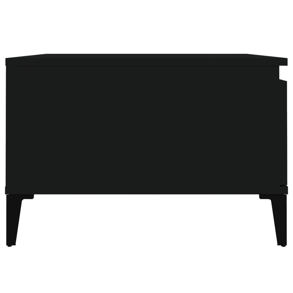 Coffee Table Black 55x55x36.5 cm Engineered Wood