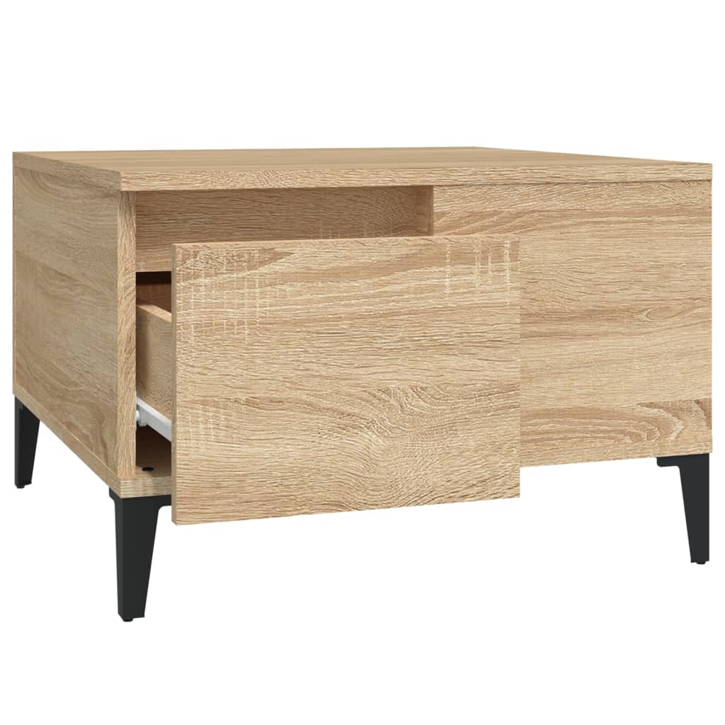 Coffee Table Sonoma Oak 55x55x36.5 cm Engineered Wood