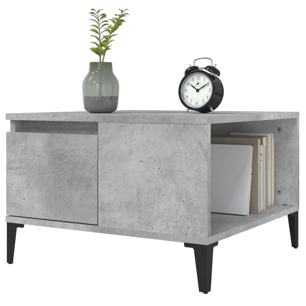 Coffee Table Concrete Grey 55x55x36.5 cm Engineered Wood