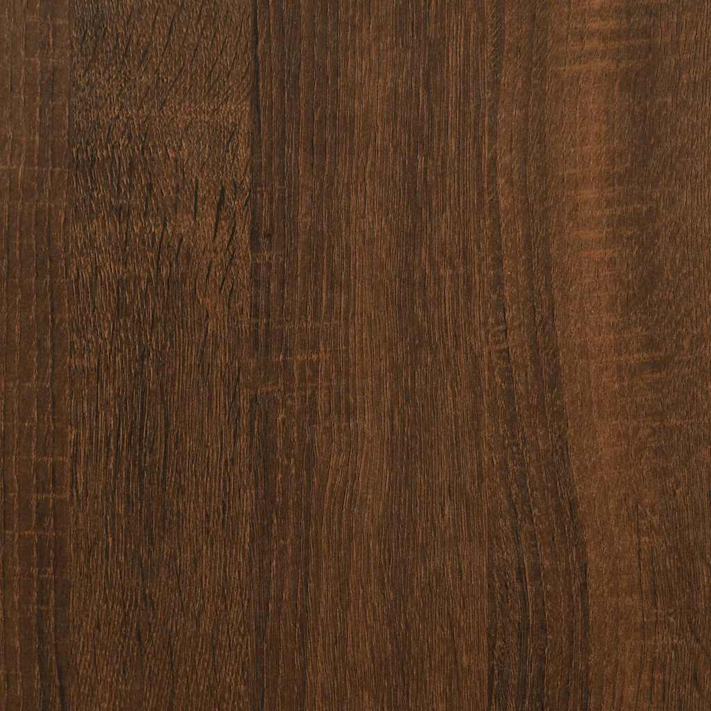 Coffee Table Brown Oak 80x80x36.5 cm Engineered Wood