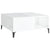 Coffee Table High Gloss White 80x80x36.5 cm Engineered Wood