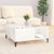 Coffee Table High Gloss White 80x80x36.5 cm Engineered Wood