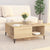 Coffee Table Sonoma Oak 80x80x36.5 cm Engineered Wood