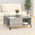 Coffee Table Grey Sonoma 80x80x36.5 cm Engineered Wood