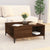 Coffee Table Brown Oak 80x80x36.5 cm Engineered Wood