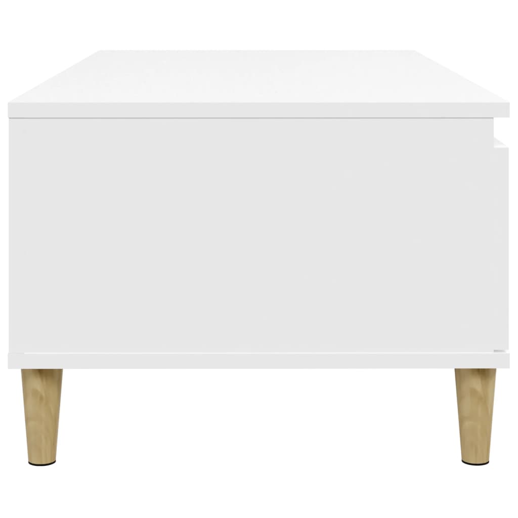 Coffee Table White 90x50x36.5 cm Engineered Wood