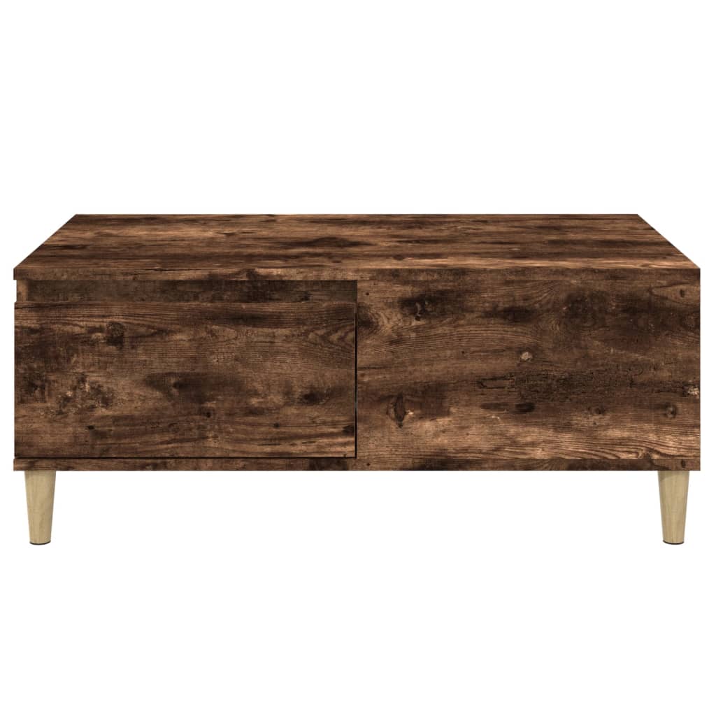 Coffee Table Smoked Oak 90x50x36.5 cm Engineered Wood