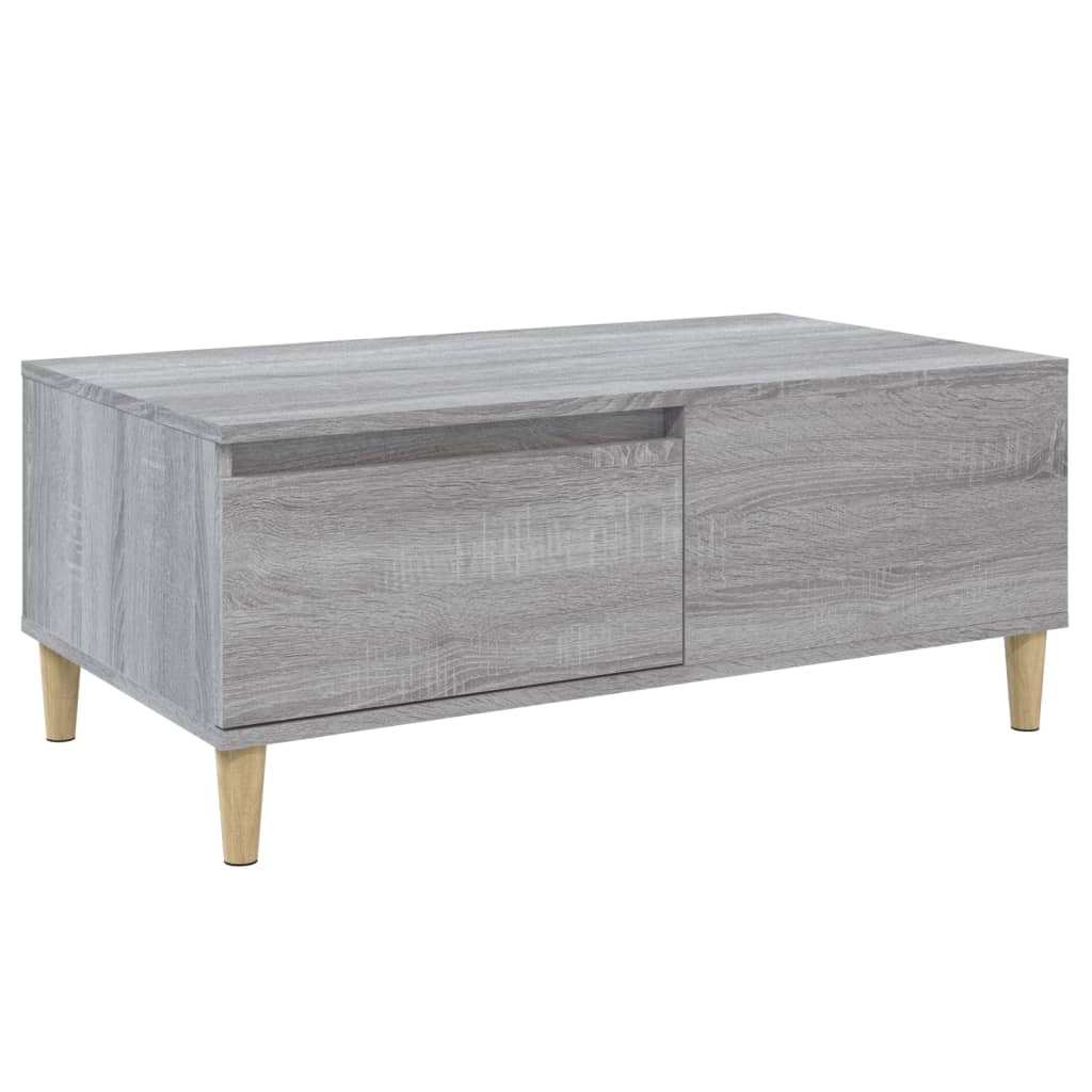 Coffee Table Grey Sonoma 90x50x36.5 cm Engineered Wood