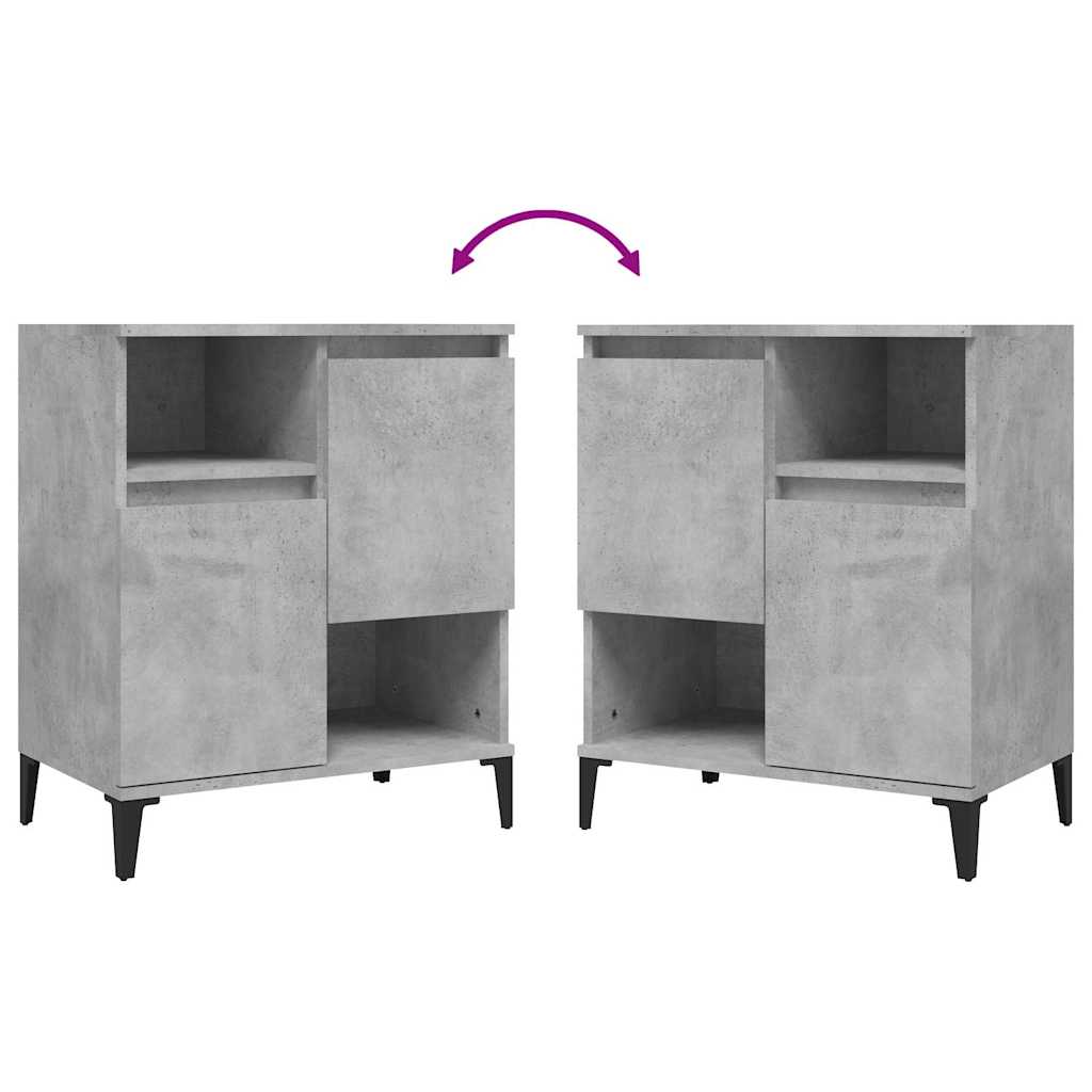 Sideboard Concrete Grey 60x35x70 cm Engineered Wood