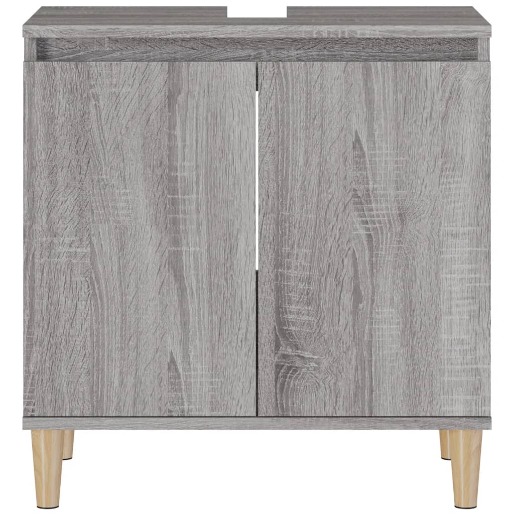 Sink Cabinet Grey Sonoma 58x33x60 cm Engineered Wood