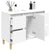 Sink Cabinet White 80x33x60 cm Engineered Wood