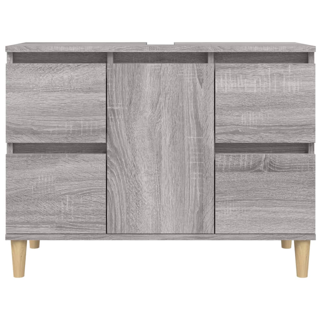 Sink Cabinet Grey Sonoma 80x33x60 cm Engineered Wood