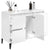 Sink Cabinet High Gloss White 80x33x60 cm Engineered Wood