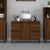 Sink Cabinet Brown Oak 80x33x60 cm Engineered Wood