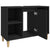 Sink Cabinet Black 80x33x60 cm Engineered Wood