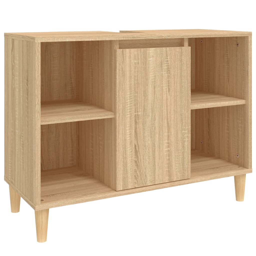 Sink Cabinet Sonoma Oak 80x33x60 cm Engineered Wood