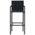 Bar Stools 4 pcs Black Poly Rattan