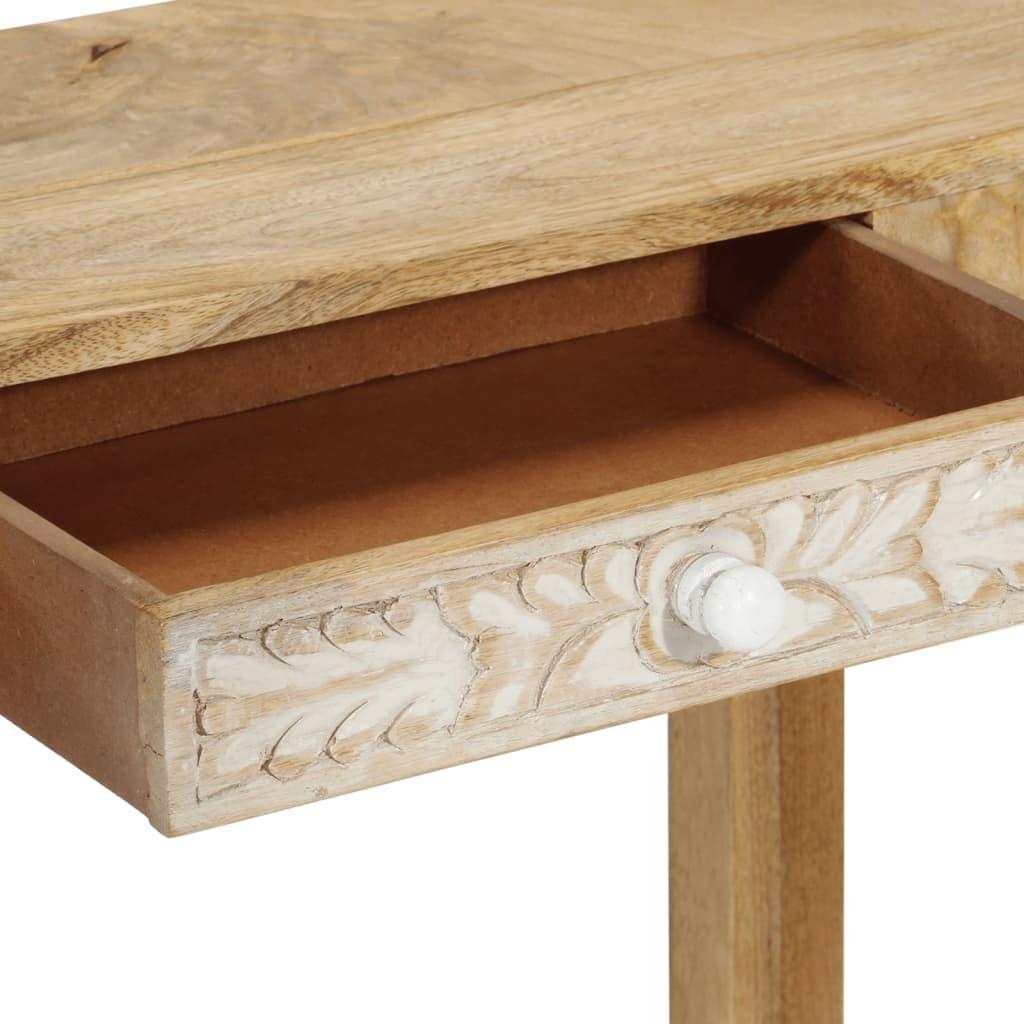 Console Table 110x30x75 cm Solid Bleached Wood Mango