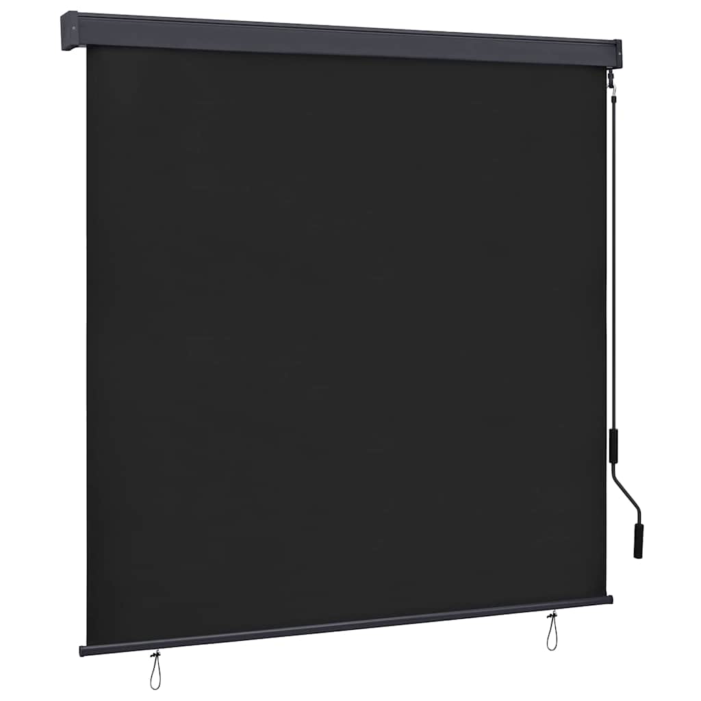 Roller Blind Anthracite 180 x 250 cm Fabric and Aluminum