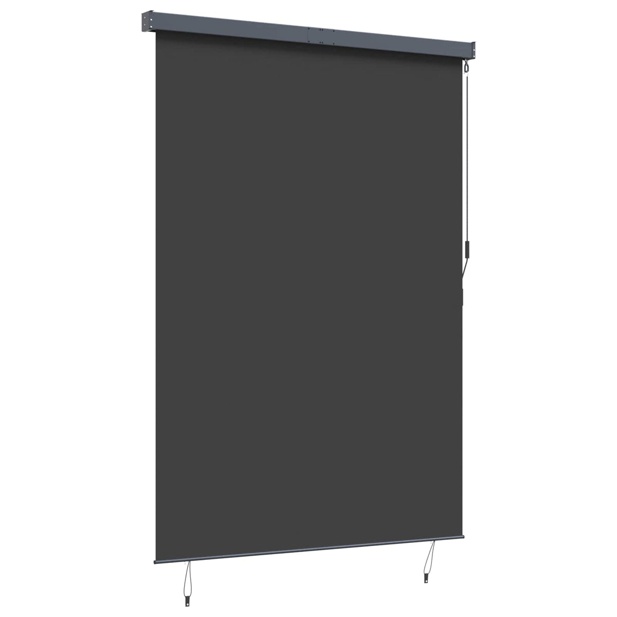 Roller Blind Anthracite 180 x 250 cm Fabric and Aluminum