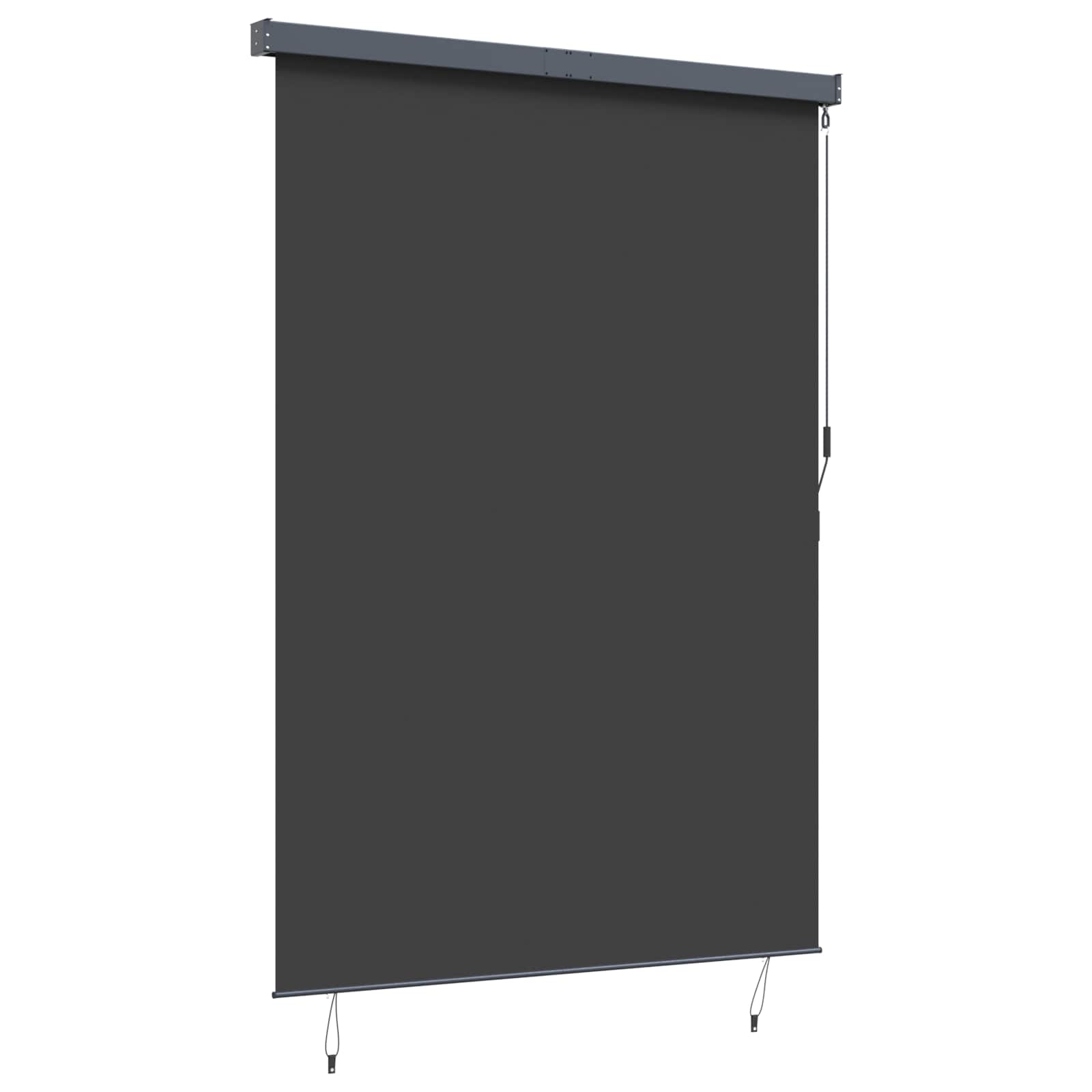 Roller Blind Anthracite 180 x 250 cm Fabric and Aluminum