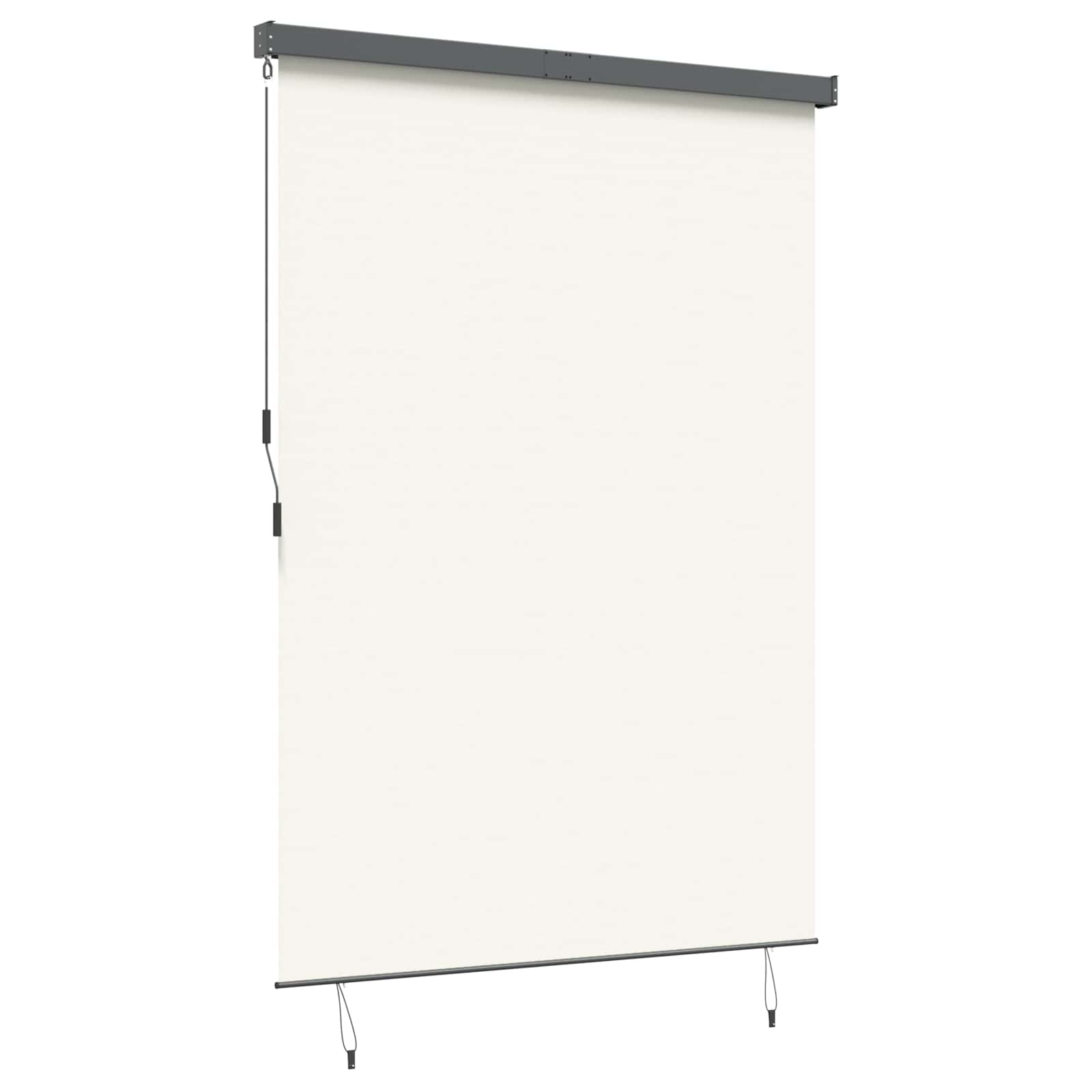 Roller Blind Cream 180 x 250 cm Fabric and Aluminum