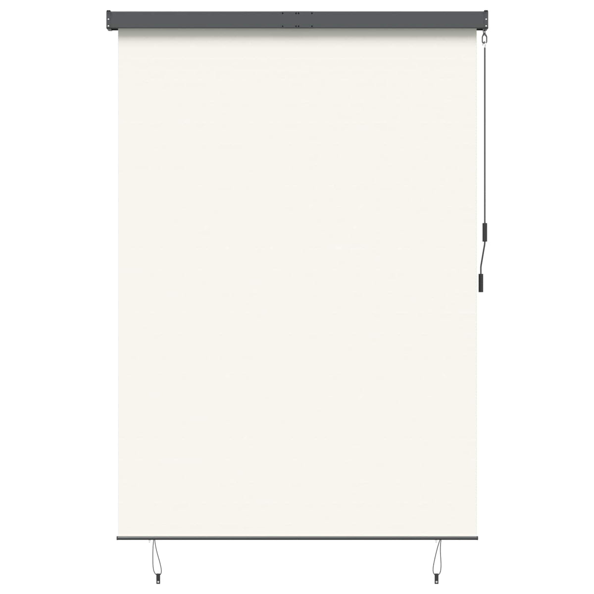 Roller Blind Cream 180 x 250 cm Fabric and Aluminum