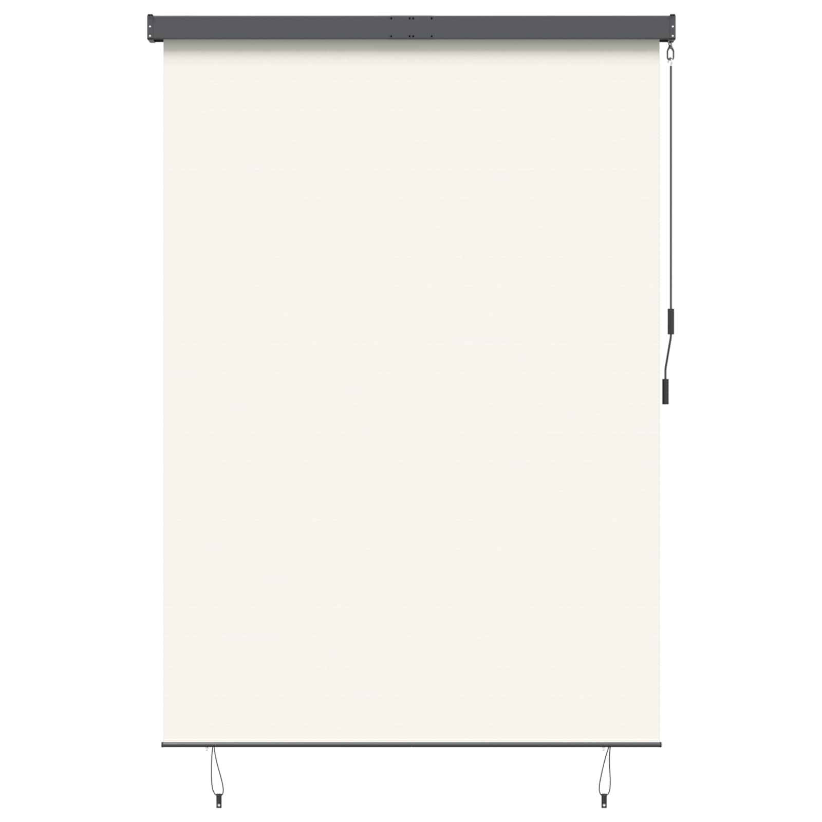Roller Blind Cream 180 x 250 cm Fabric and Aluminum