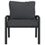 Garden Chairs with Grey Cushions 2 pcs 68x76x79 cm Steel