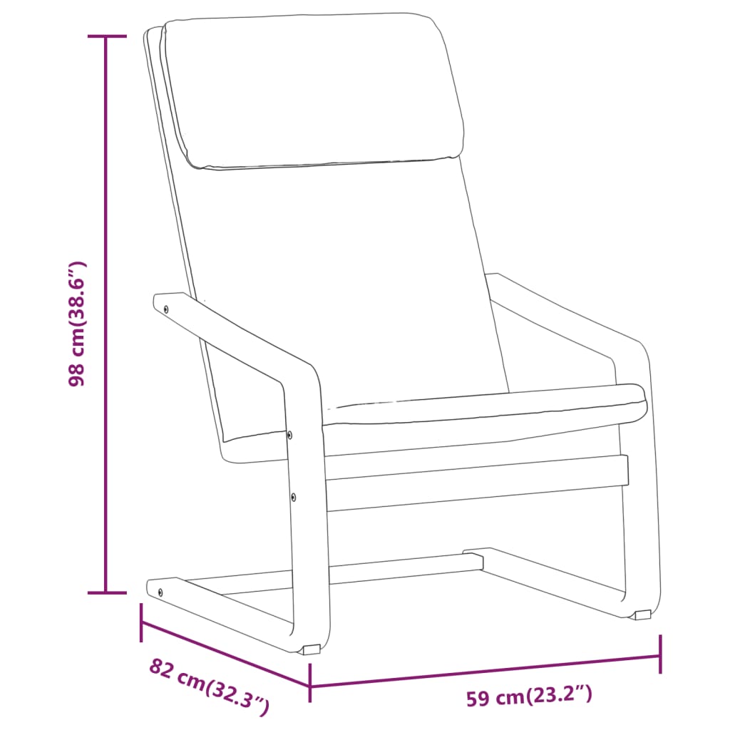 Relaxing Chair Cream Fabric