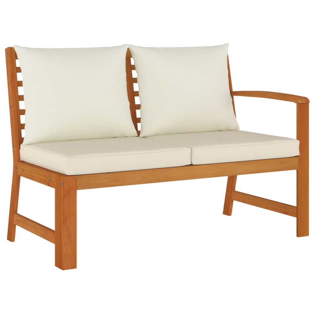 11 Piece Garden Dining Set with Cushions Solid Wood Acacia