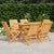 7 Piece Garden Dining Set Solid Wood Teak