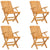 Folding Garden Chairs 4 pcs 61x67x90 cm Solid Wood Teak