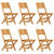 Folding Garden Chairs 6 pcs 47x61x90 cm Solid Wood Teak