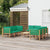 9 Piece Garden Lounge Set with Green Cushions  Bamboo