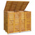 Double Garbage Bin Shed 140x89x117 cm Solid Wood Acacia