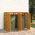 Double Garbage Bin Shed 140x89x117 cm Solid Wood Acacia