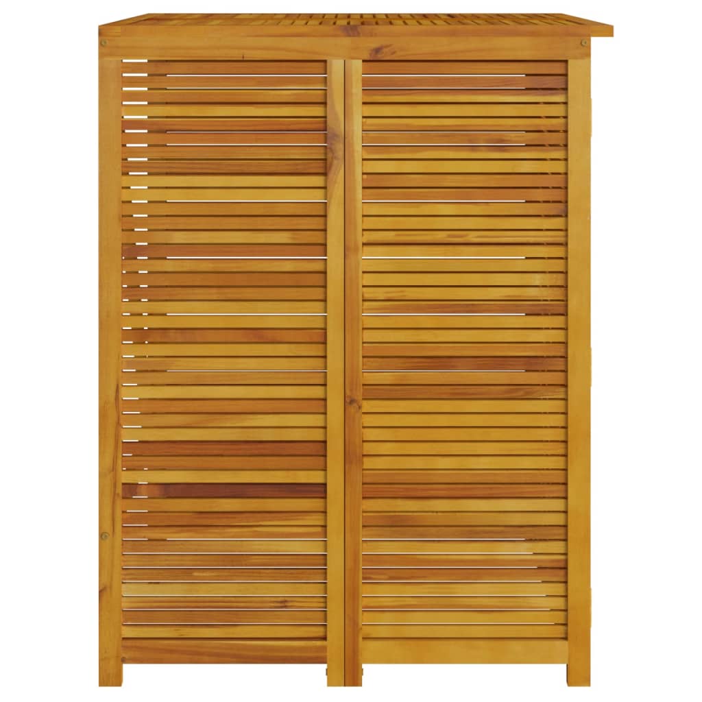 Triple Garbage Bin Shed 210x89x117 cm Solid Wood Acacia