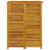 Triple Garbage Bin Shed 210x89x117 cm Solid Wood Acacia