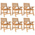 7 Piece Garden Dining Set Solid Wood Acacia