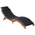 Sun Loungers with Cushions 2 pcs Dark Grey Solid Wood Acacia