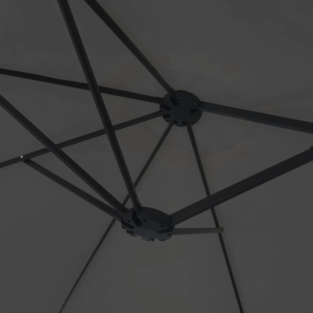 Double-Head Parasol Anthracite 449x265 cm